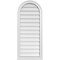 Ekena Millwork Round Top Surface Mount PVC Gable Vent w/ 2"W x 2"P Brickmould Sill Frame, 18"W x 42"H GVPRT18X4203SN - alternate 1